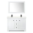 thumbnail image 5 of Wyndham Collection Wcv232348d-Qtz-Unsm46 Avery 48" Free Standing Double Basin Vanity Set -, 5 of 7