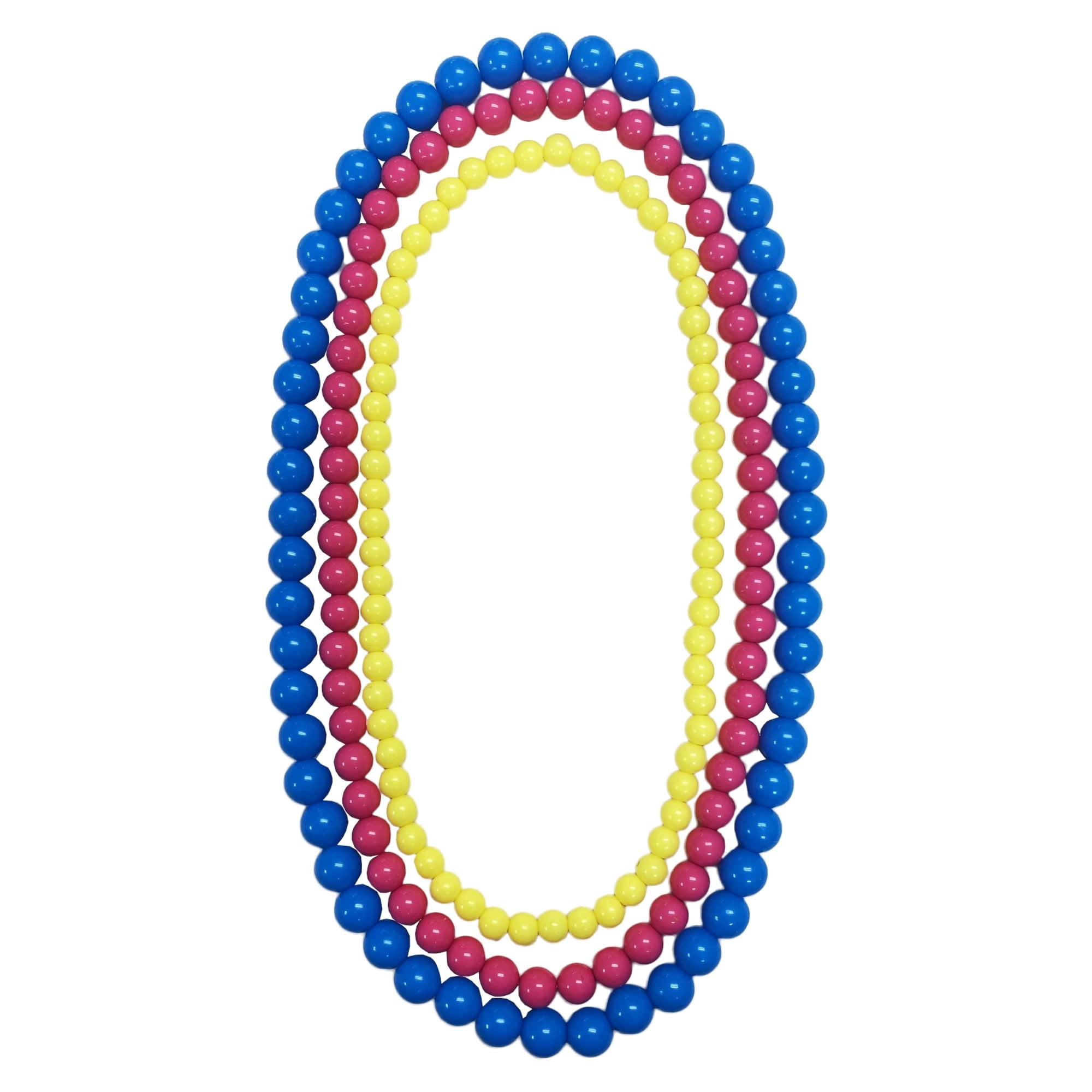 80s Costume Accessory Kit for Adults, Pink/Blue/Yellow, 6 Pieces, Halloween by Way To Celebrate