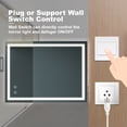 thumbnail image 4 of Lisonu Briiiliant 36"L x 28"W Bathroom Vanity Mirror - Anti- Fog, Dimmable Rectangle Mirror with Front lighting Smart Memory Function, 4 of 7