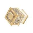 thumbnail image 5 of 4 Packs Gold Crystal Dresser Knobs Drawer Handle Pulls Cupboard Cabinet Handle Square, 5 of 5