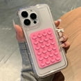 thumbnail image 2 of Phone Case For iPhone 15 14 Pro Max Plus 11 12 13 Pro 7 8 Plus XR X XS SE2 3D Suction Cup Airbag Transparent Shockproof Cover, 2 of 7