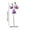 Purple, variant on COM1950s Artificial Cymbidium Orchid Bouquet, Fake Flower Arrangement With Three Lifelike Blooms, Flexible Stems for Vases, Centerpieces, and Home Wedding Party Table Decor