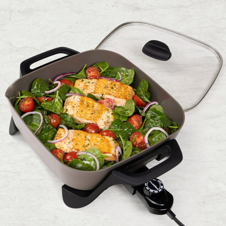 Presto 11 Electric Skillet with Glass Lid, Black
