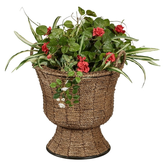 Zostera Flower Pot Vase Brown