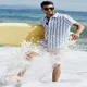 thumbnail image 5 of Camisa Hombre Manga Larga Slim Fit Casual Rayas Caballero, 5 of 5