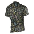 thumbnail image 2 of joogoo Neon Leaves Pattern Men's Cycling Jerseys Mountain Bike Short Sleeve Tops L, 2 of 7