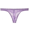 thumbnail image 1 of Tanga transparente de encaje para hombre, ropa interior fina y sexy, pantalones T de malla transpirable y sexy, 1 of 1