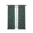 thumbnail image 3 of 3S Brother's Home Décor Curtains BOHO Design Set of 2 Panels Velvet Look Hanging Back Tap and Rod Pocket Décor Nursery Room Bedroom Kitchen Window - Made in Turkey 36PD-G (52"Wx108"L), 3 of 6