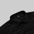 thumbnail image 6 of JTieacloth Business Casual Shirt Men's Dress Shirts Solid Long Sleeve Stretch Formal Shirt Business Casual Button Down Shirts Black, 6 of 6