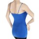 thumbnail image 3 of Blue Plain Cotton Unicolor Women Adjustable Shoulder Straps Tank Top Camisole US 2-6 Soledad none, 3 of 10