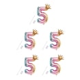 thumbnail image 2 of yingyy Party Balloon with Gradient Color Birthday Party Decor Aluminum Foil Balloon 32 Inch, Number 8 6 5PCS, 2 of 6
