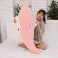 thumbnail image 7 of SDJMa Dolphin Plush Hugging Pillow, Soft Large Dolphins Stuffed Animal Toy Doll Gifts for Kids, Valentine, Christmas, Bedding(27.5"), 7 of 7