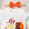 thumbnail image 6 of HIPYLO Baby's First Christmas Outfit Boy Girls 7-8 Clothing Set Baby Going Home Outfit Girl Boys New Years Outfit 18 Month Girl Clothes Baby Clothes, White 3-6 Months, 6 of 6
