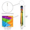 thumbnail image 6 of In the Breeze 5210 — Fiesta Diagonal Weave 60" Windsock — Colorful Lattice Windsock with Color-Coordinated Tails, 6 of 7