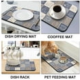 thumbnail image 5 of Coffee Bar Mat Rubber Dish Drying Mat For Kitchen Counter Coffee Mat for Home Bar Gift Kitchen Mat Coffee Bar Accessories Decorative Coffee Shop Chocolate Dish Drying Pad 23.5x15.5in, 5 of 6
