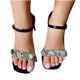 thumbnail image 4 of Sandalias de verano para mujer, sandalias planas sin cordones, zapatos romanos de cristal, sandalias informales con punta abierta Wmkox8yii  nm8082, 4 of 8