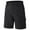 Black, variant on Mens Hiking Cargo Shorts with Zipper Pockets Plus Size Casual Loose Quick Dry Outdoor Shorts