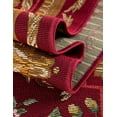 thumbnail image 6 of Unique Loom Outdoor Traditional Collection Area Rug - Palazzo (7' 10" Square Burgundy Red and Ivory/Gold), 6 of 9