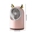 thumbnail image 3 of TIMIFIS Desktop Fan Portable Misting Fan 400Ml Handheld Fan Rechargeable Battery Operated Spray Water Mist Fan Fans for Makeup Travel Outdoors Portable Fan, 3 of 8