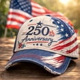 thumbnail image 5 of America 250th Anniversary Commemorative Baseball Cap, Patriotic 1776-2026 USA Flag Hat, Adjustable Strap Baseball Hat for Outdoor, Independence Day & Anniversary Celebration, 5 of 8