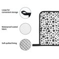 thumbnail image 4 of Pofeuu Black Footprints Print Oven Mitts and Pot Holders 4 pcs Set,High Heat Resistant 500 Degree Extra Thicken Long Kitchen Cotton Oven Glove for Cooking, 4 of 6