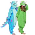 thumbnail image 1 of Pijama enterizo de Halloween para adultos con estampado de monstruos de dibujos animados para mujeres y hombres, pijama kigurumi de animales, ropa de casa, disfraz para fiestas y cosplay., 1 of 5