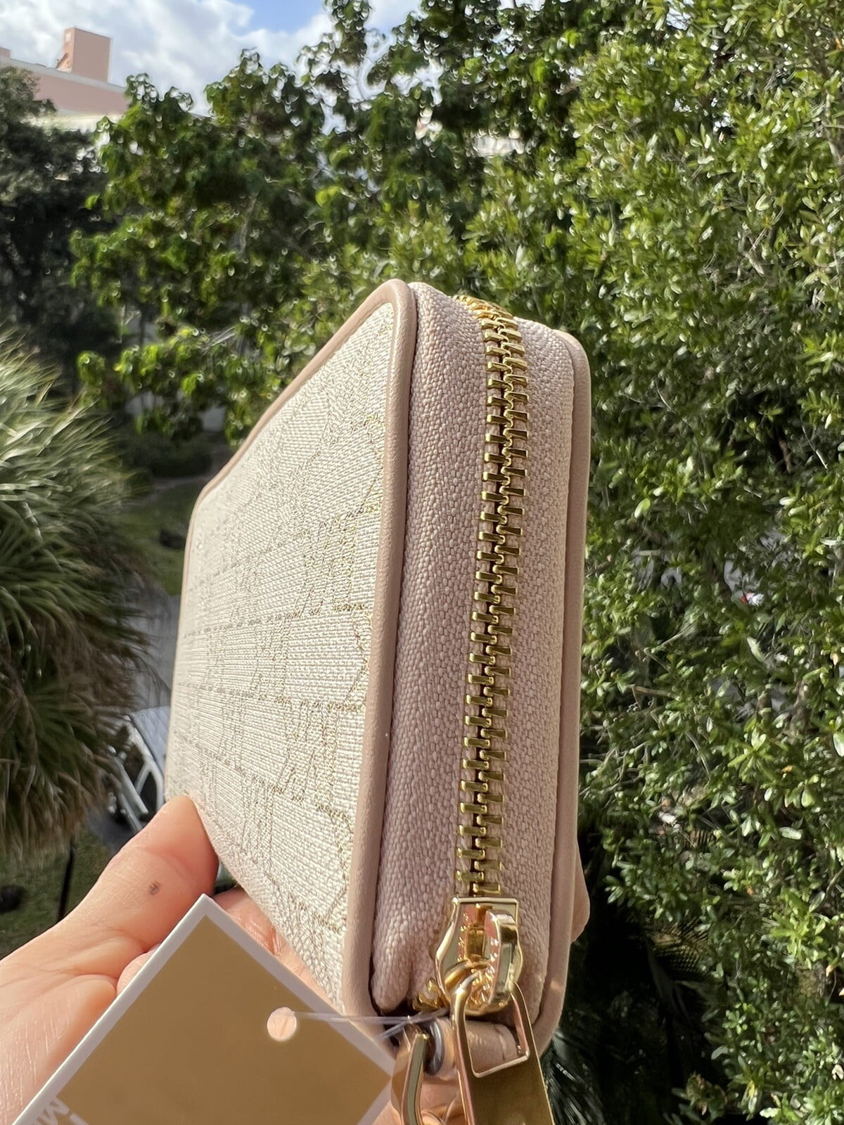 Michael Kors back with wristlet wallet Michael Kors Jet Set Double Zip Wristlet Phone Wallet  main image 2