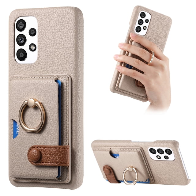 Compatible con iPhone 12 Pro, Funda GANGXUN con soporte magnético y tarjetero