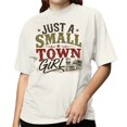 thumbnail image 2 of Smartprints Country Rustic - Small Town Girl Women's T-Shirt Off White, Cotton, XL, 2 of 4