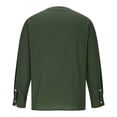 thumbnail image 4 of Chemise Décontractée pour Homme à Manches Longues et Col en V, Style Rétro avec Tissu en Polyester pour un Port Confortable au Printemps et en Été, Idéale pour la Mode de Rue et les Activités de Plein Air, 4 of 6