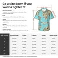 thumbnail image 5 of Kll Men'S Hawaiian Shirt Short Sleeve Button Down Beach Shirts-World Travel Line Icons Map, 5 of 7