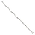 thumbnail image 3 of FJC Finejewelers 925 Sterling Silver Fancy Polished Twisted Bar Bracelet 6.5 Inches x 4.15 mm, 3 of 6