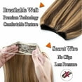 thumbnail image 6 of MY-LADY Thick Double Wire in Human Hair Extensions Invisible Headband Secret Fish Line No Clips/Tape Hairpiece Straight 16"/18"/20"/22" for Women, 6 of 8