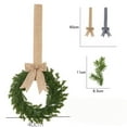 thumbnail image 3 of Artificial Farmhouse Wreath for Front Door,Kitchen Cabinet Wreath with Burlap Ribbon, Greenery Lavender Boxwood Wreath for Porch Wall Window Decor,Home Decoration for Farmhouse Style,Christmas Decor, 3 of 5