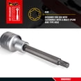 thumbnail image 3 of Teng Tools M12 1/2 Inch Drive Ribe Multi Spline Chrome Vanadium Socket | Mechanic Tool | Hand Tool - M122712-C, 3 of 7