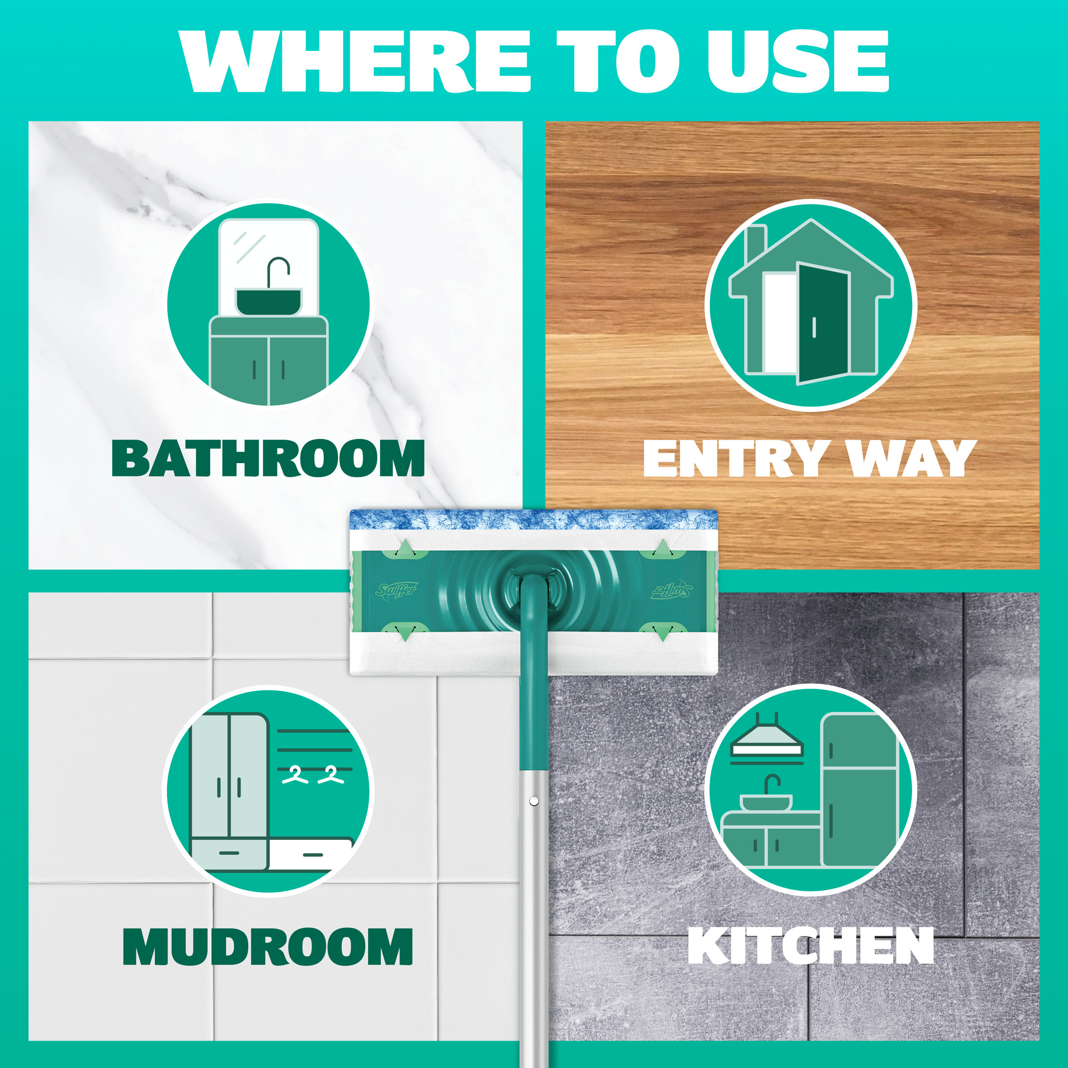 Swiffer Mop & Go Starter Kit with Cloths photo 3