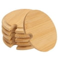 thumbnail image 5 of ADDHAT 6Pcs Lids Bamboo Wood Round - for Home Use, 5 of 8