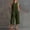 Army Green Jumpsuits for Women, variant on Womens Round Neck Sleeveless Button Front Jumpsuit Relaxed Cropped Wide Leg Pants with Multi Pockets for Daily Brown XXL