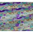 thumbnail image 5 of oneOone Cotton Jersey Beige Fabric Tropical Dress Material Fabric Print Fabric By The Yard 58 Inch Wide, 5 of 5