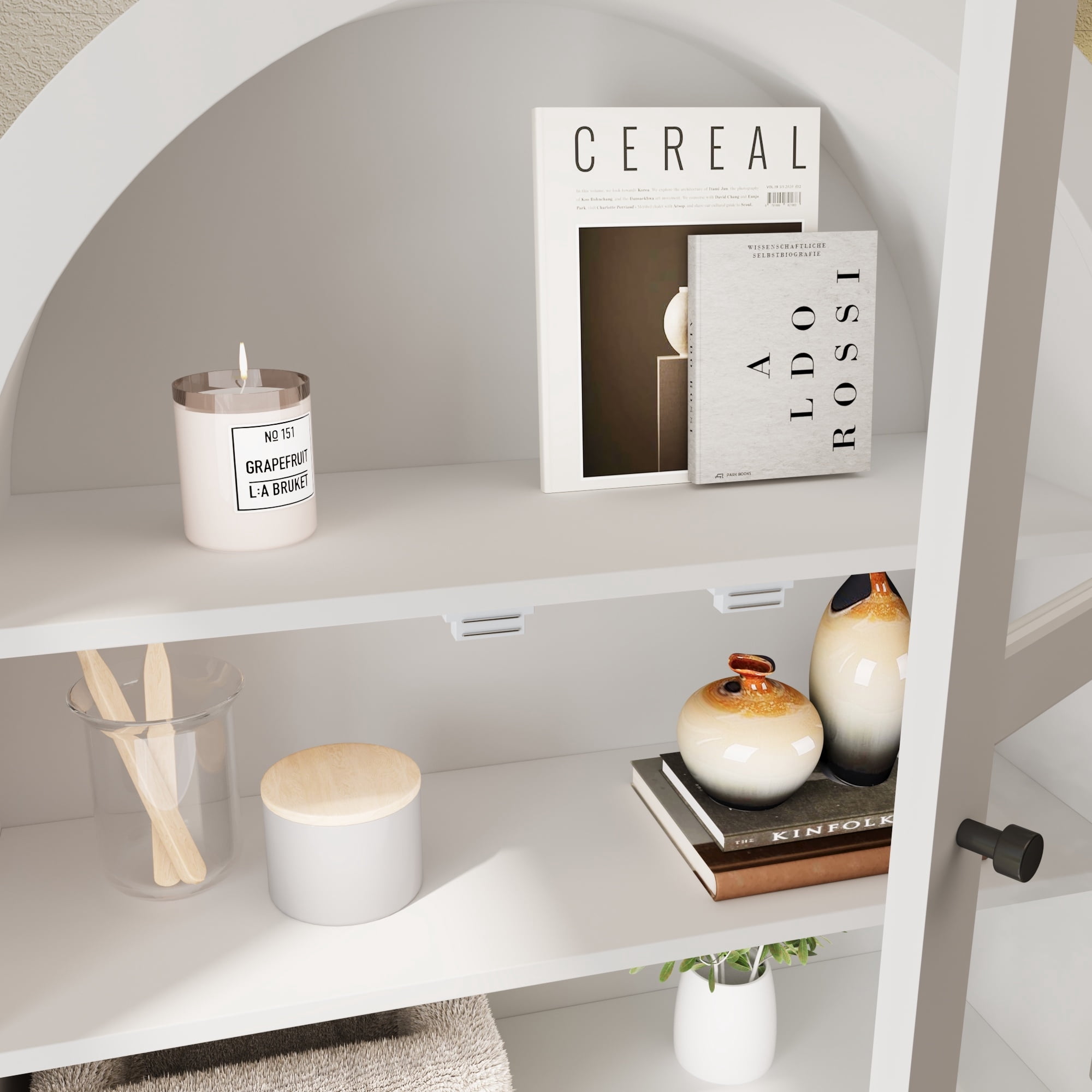 Bathroom Wall Cabinet, Medicine Cabinet with Doors, Over The Toilet Storage Cabinets Organizer for Laundry Room, Kitchen, Living Room, White