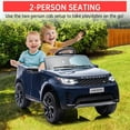 thumbnail image 4 of OUYAWEI 12V Electric Car,Children Ride On Toy with Parental Remote Control/2 Seaters/Music/LED Lights for Ages 3+,Dark Blue, 4 of 8