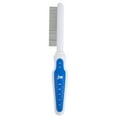 thumbnail image 2 of Jw Grip Soft Flea Pet Comb, Grey/yellow Plastic Grip Handle Easy to Use, 2 of 5