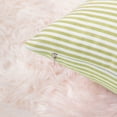 thumbnail image 6 of PiccoCasa 2pcs Checkered Grid Style Plaid Throw Pillow Cushion Cover for Home Office Car Decorative 18 x 18 Inch Green and White 12" x 20", 6 of 7