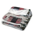 thumbnail image 2 of RKSupls Christmas Throw Blanket,Soft Warm Fannel Farmhouse Barn Blankets Gift for Home Bed Sofa Couch Decor,50x60 in, 2 of 7