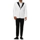 thumbnail image 2 of CHAQUETAS DE NEGOCIO INSPIRADAS CHIC PARA HOMBRES, CHAQUETAS DE TRAJE CLÁSICO DE UN SOLO BOTÓN CON SOLAPA PICO M BLANCO, 2 of 5