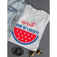 thumbnail image 3 of Sweet Land Of Liberty Melon T-Shirt Women -Image by Shutterstock, Female x-Large, 3 of 4