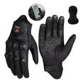 thumbnail image 1 of Guantes Para Moto 100% Piel De Cabra, Transpirables Y Llevab, 1 of 8