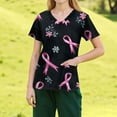 thumbnail image 2 of NAMTYQX Pink Breast Cancer Shirts for Women Tshirts Shirts for Women Multicolor Size 5XL, 2 of 4