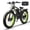 Black Green, variant on (US in Stock) 6000W Dual Motor Electric Bike for Adults, 60V 25AH Battery, 45MPH & 100 Miles Range, Full Suspension, 26" x 4.0" Fat Tire Off-Road E-Bike for All Terrain Snow Sand