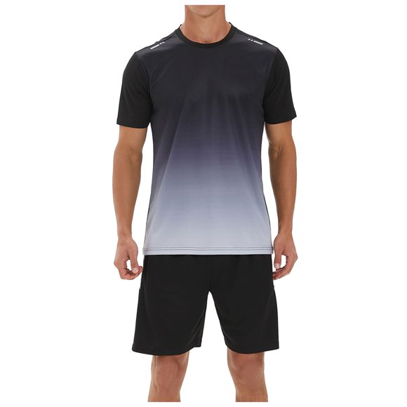 Mens T Shirt Summer Pajamas Bottoms Short Sleeve Set Half Men Pajama Pants Sleeve Loose Breathable Fitness Men Pajama Set Exercise Simple Running Sportswear Pajama Pants Sports Set